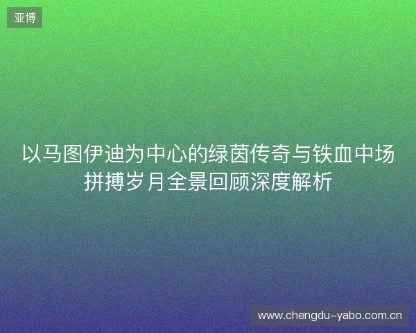 以马图伊迪为中心的绿茵传奇与铁血中场拼搏岁月全景回顾深度解析 以马图伊迪为中心的绿茵传奇与铁血中场拼搏岁月全景回顾深度解析