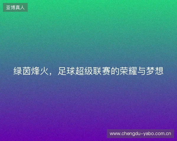 绿茵烽火，足球超级联赛的荣耀与梦想